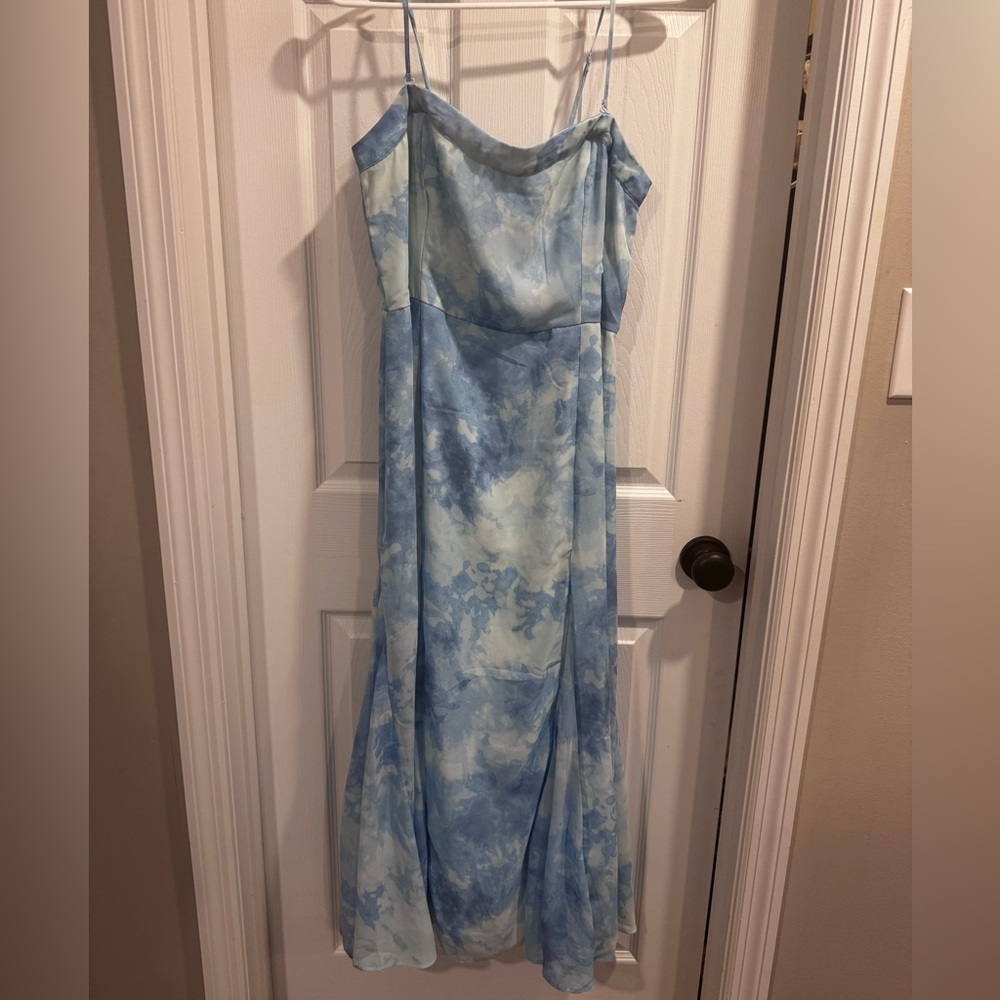 A&F Camille Strapless Godet Midi Dress
